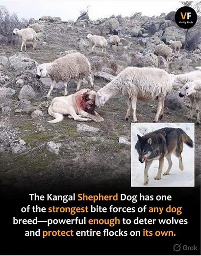 Kangal Dog Bite Force 😳🐺 Strong Enough to Stop Wolves!