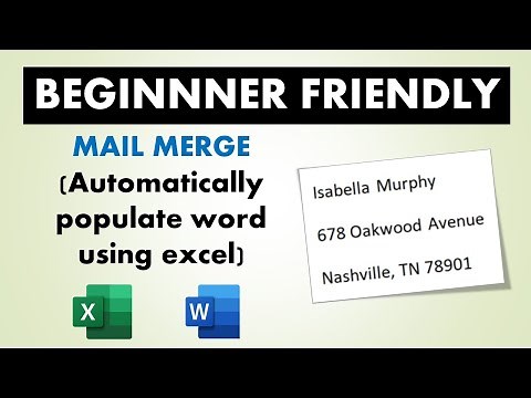 Effortless Data Merge: Excel to Microsoft Word Mail Merge Made Simple