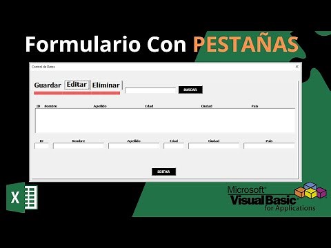 🟢 # 20 Crea un Formulario con Pestañas para Guardar, Editar y Eliminar Datos | Curso de VBA