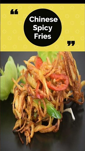 AmazingChinese Spicy Fries recipe for Dinners To Cook At Home #shorts