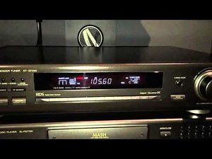 Technics ST-GT550 RDS Radio Tuner Demo
