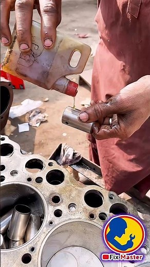 Perfect Valve Guide Installation 🔥 Engine Head Repair Like a Pro | Shorts