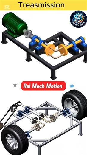 Power Transmission System Explained ⚙️ | Universal Joint Mechanism #mechanicalengineering #usa #usa