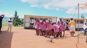 Warner Music Africa and Inkabi Zezwe (Big Zulu and Sjava_ATM), partnered up with the Hollywood Foundation to provide essential school supplies to Myendane Primary School in Bergville, KwaZulu-Natal. With the aim of providing relief to parents, and empowering learners, pairs of school shoes and stationery were given to the learners 💜💜💜 What a special day 🥰 | Warner Music Africa