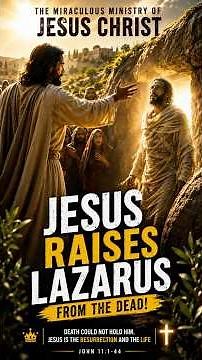 🙏 Jesus Raises Lazarus from the Dead ✨ | One of Jesus' Greatest Miracles 📖 | John 11:1–44 (KJV)