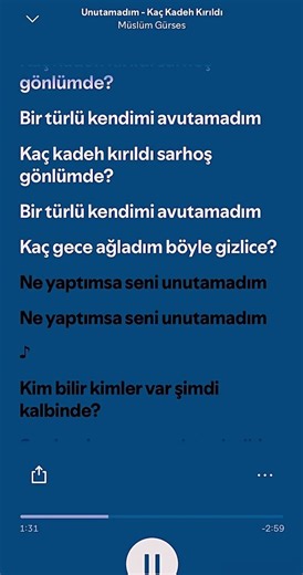 Unutamadım-Müslüm Gürses