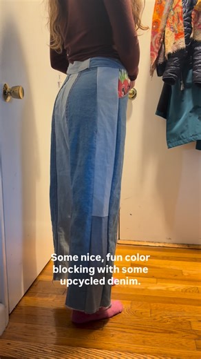 Make Shift Studios on Instagram: "Taking a break from our regularly scheduled make shift pieces to work on a few custom commissions. It’s never too late to update a fun pair of old reliable jeans! #designer #upcycle #smallbusiness #shoplocal #styleinspo"