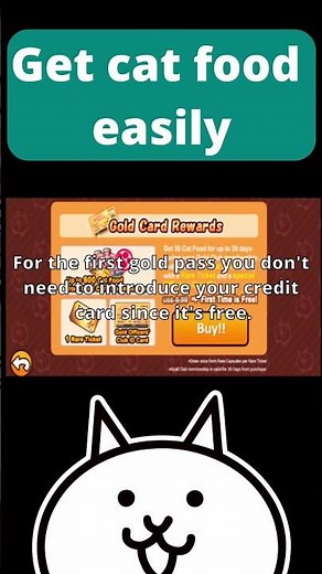 Get a LOT of cat food for FREE in the battle cats. #battlecats #thebattlecats #catfood #freecatfood