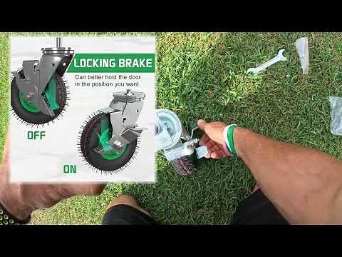 USCaster Fence Gate Wheel Spring Loaded Amazon - Review