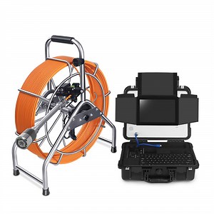 [Hot Item] Sewer Pipe Video Inspection Borescope Push Rod Camera with DVR Monitor Screen
