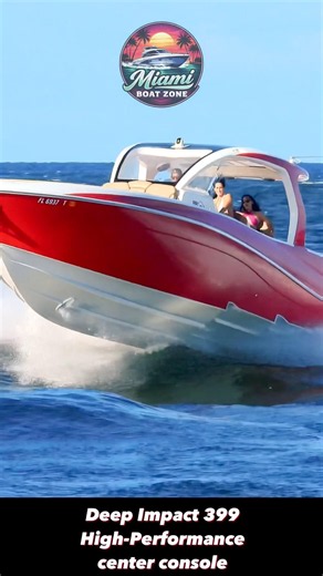 Deep Impact High Performance Center Console Hitting Haulover Inlet at High Speed 🤯 #Shorts