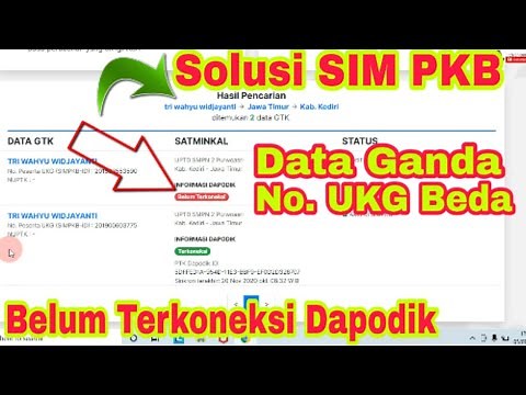 2 Cara Mengatasi Data SIM PKB Ganda dan Belum Terkoneksi Dapodik di gtk.belajar.kemdikbud.go.id