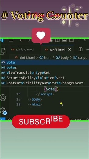 🔥Voting Counter in JS |Array +filter() Project💻🎓
