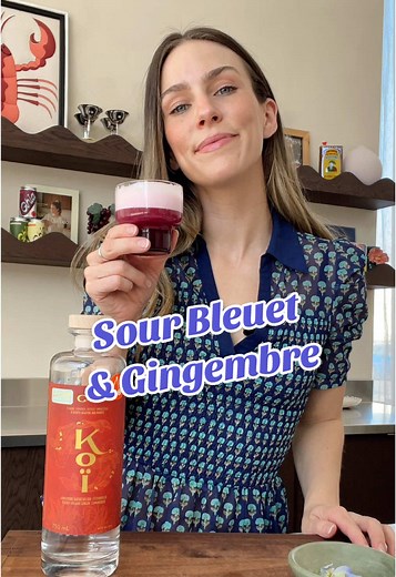 Sour Bleuet & Ginger Cocktail Recipe