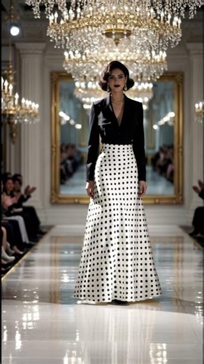 Retro Glamour Revival/Elegance in Motion/Vintage Muse on theRunway#RetroFashion#VintageCouture