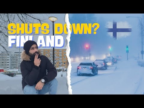 Is it true? Snow storm in Finland 🇫🇮