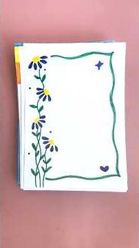 🌸Beautiful front page designs &Schoolproject ideas🌼#frontpagedesign #schoolproject #borderdesigns