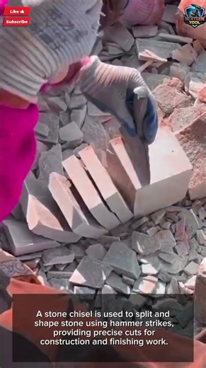 Stone Chisel Tool Split Rock Precision for Construction#tool