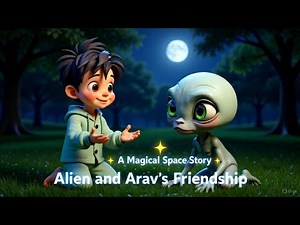 A Magical Space Story!! Alien Friend Story 👽 |Kids Story