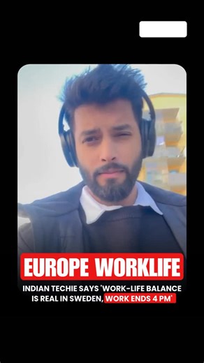 A viral video from Sweden showcases an Indian employee highlighting his company’s healthy work culture, where logging off by 4:00 PM is standard. The clip has gone viral online, sparking discussions about prioritising well-being over long working hours. Many viewers praised Sweden’s approach, suggesting it as a potential model for modern workplaces. Critics, however, contrasted it with Indian corporate culture, where efficiency often leads to heavier workloads rather than recognition. Work-Life 