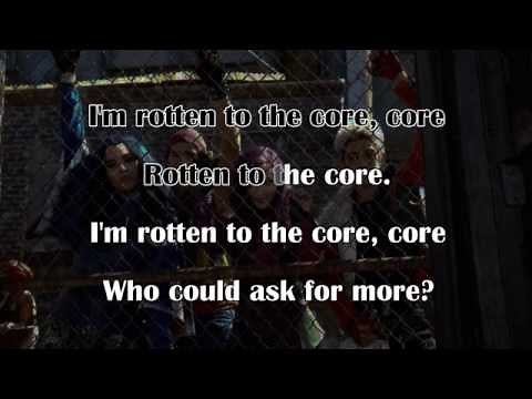 DESCENDANTS - Rotten to the Core (KARAOKE) - Instrumental with lyrics on screen
