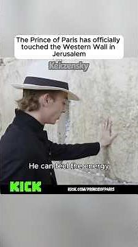 The Prince of Paris has officially touched the Western Wall in Jerusalem
