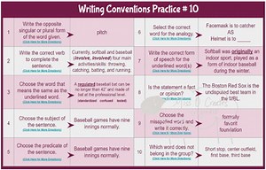 Writing Conventions Practice Board #14