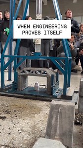 468K views · 31K reactions | This 26 lbs (12 kg) impact-test structure was designed using topology optimization to maximize stiffness with minimal weight. In the contest, it officially ranked third due to testing issues, but while most teams barely survived 7 hits, this one endured 10 before collapsing, showing it was calculated with a safety factor in mind. By Valle Builder #ingineering #construction #engenhariacivil #intelligencego #technology #fyp | IntelligenceGo | Facebook