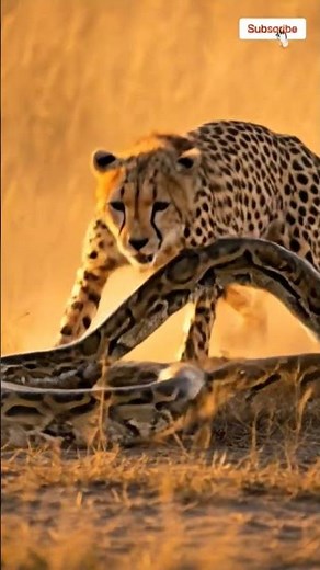 Cheetah vs Giant Python — Speed Meets Pure Power