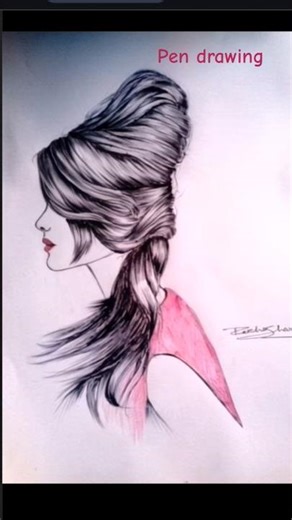 pen art #easydrawing #bts #drawing #shorts #shortsfeed #anime #sketch #love #viral #trending #fyp