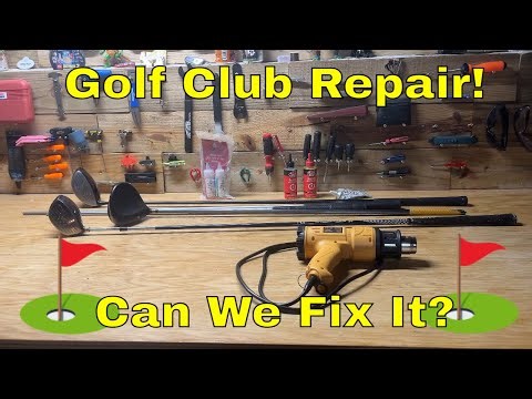 How to Repair a Golf Club! Can We Fix this Driver! Re-Shafting Golf Club! Golf Club Epoxy Fix!