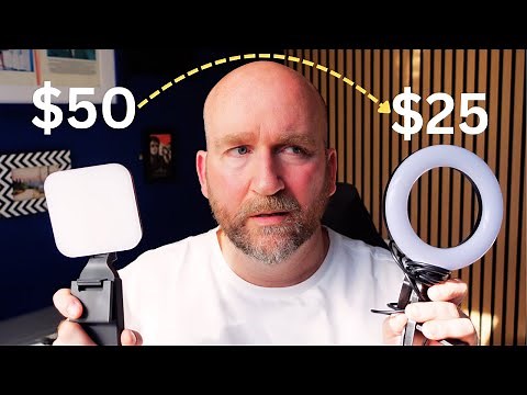 Logitech Litra Glow vs Amazon 5" Desk Ring Light