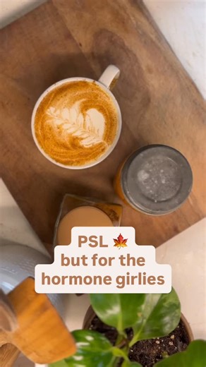 Hormone Expert PharmD, CHHP on Instagram: "🍂Pumpkin Spice Latte ☕️ 🍁 ✨that’s caffeine free, mineral rich, hormone restorative, and freaking delicious✨ 1️⃣Start with 2tbsp pumpkin purée 2️⃣Add 1/2 tsp pumpkin pie spice 3️⃣Put 1/2 cup bone broth in steamer pitcher or a saucepan to heat 4️⃣Add your milk of choice (my preference is organic grassfed whole milk) + 1 tsp coconut oil 5️⃣Mix 1-2 tbsp maple syrup to the pumpkin purée 6️⃣After milk is steamed, whisk together, top with cinna