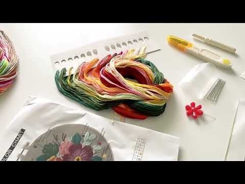 Complete DIY Embroidery Kit by The ZenStore – Unpack & Start Crafting!