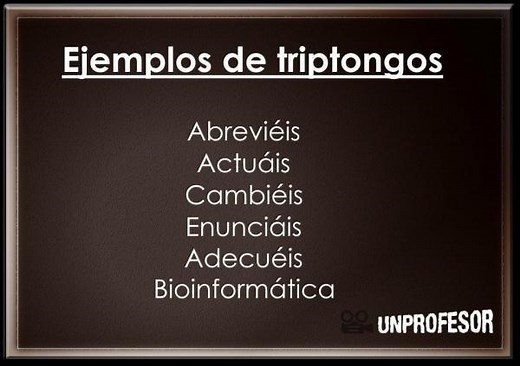 Palabras con triptongo - ¡¡  de 20 EJEMPLOS!!