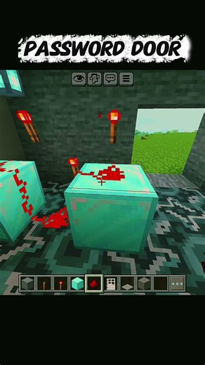 How to Build a PASSWORD DOOR in Minecraft! 🔐