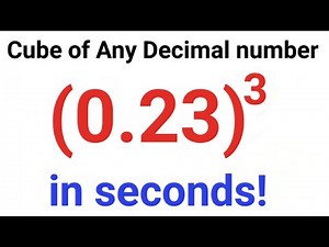 Fastest way to find Cube of a decimal number! #fastandeasymaths #math #mathematics #cube