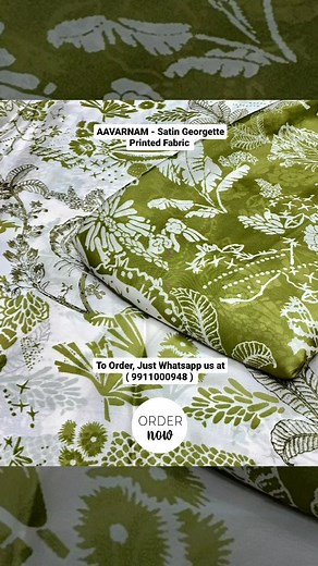 To Order, Just Whatsapp us at ( 9911000948 ) AAVARNAM - Satin Georgette Printed Fabric #fabrics #fabric #fabricstore #satingeorgette #georgettefabric #fabricforgown #fabricfordress #suitfabric #suitfabrics #summerfabric #summersuits #summersuit #summercollection #westerndressfabric #aavarnambyrenuonline Code : UUEF44 | Aavarnam by Renu