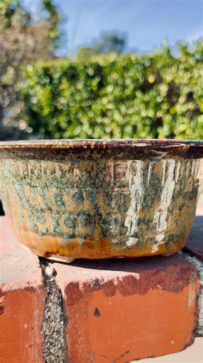 Handmade Ceramic Planter, Mottled Green and Brown Glaze, Wabi Sabi Inspired - Etsy