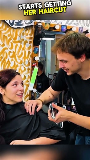 She Cried During Haircut—Barber Did Something No One Expected #kindness #shorts #subscribe #foryou