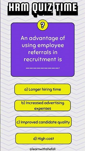HRM Multiple Choice Questions: Test Your Knowledge! #hrm #humanresourcemanagement