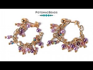 Post and Chain Convertible Earrings - DIY Jewelry Making Tutorial by PotomacBeads