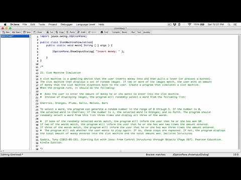 4.22. (Part 1) Slot Machine Simulation - Java