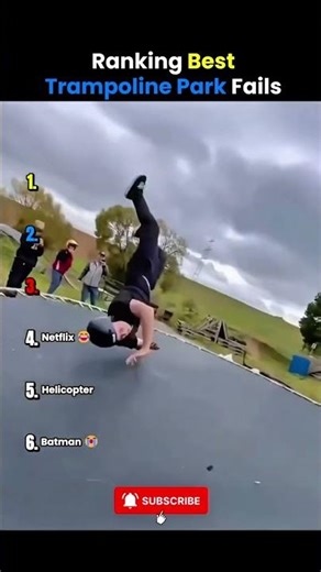 Ranking best trampoline fails #funny #shorts