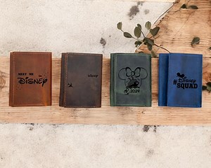 Personalized Leather Trifold Wallet, Disney Lover Gift - Etsy