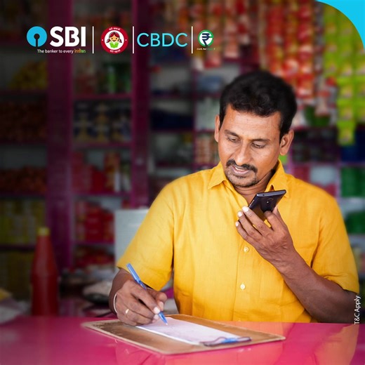 Why wait for your own money? With Merchant e₹ by SBI, accept payments and receive instant settlement directly into your account. ✔ Real-time settlement ✔ RBI-backed trust ✔ Zero chargebacks ✔ No Merchant Discount Rate (MDR) Smarter money. Safer transactions. Stronger business. Connect with your nearest SBI branch or Call 1800 1234 to get started. To know more, visit: https://sbi.bank.in/web/personal-banking/digital/cbdc T&C Apply! #SBI #TheBankerToEveryIndian #CBDC #DigitalIndia | State Bank of 