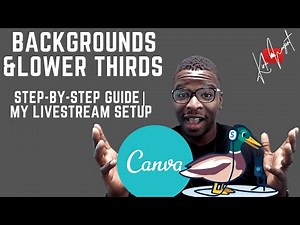 STEP-BY-STEP CUSTOM BACKGROUND AND LOWER THIRDS FOR STREAMYARD USING CANVA | My Livestream Setup