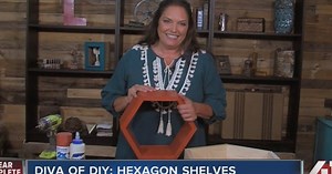 Diva of DIY: How to make hexagon shelves
