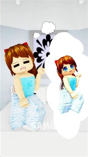 She started dancing in her sleep after watching the catch my heart 💗😉 #roblox #shorts #robloxshorts
