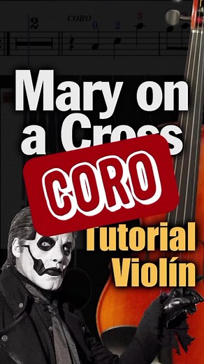 Tutorial de violín: Mary On A Cross de Ghost